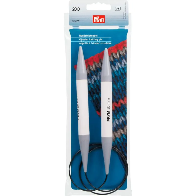 Aghi circolari per maglieria Prym Aghi circolari Ergonomics n°20 - 80 cm - Sconti