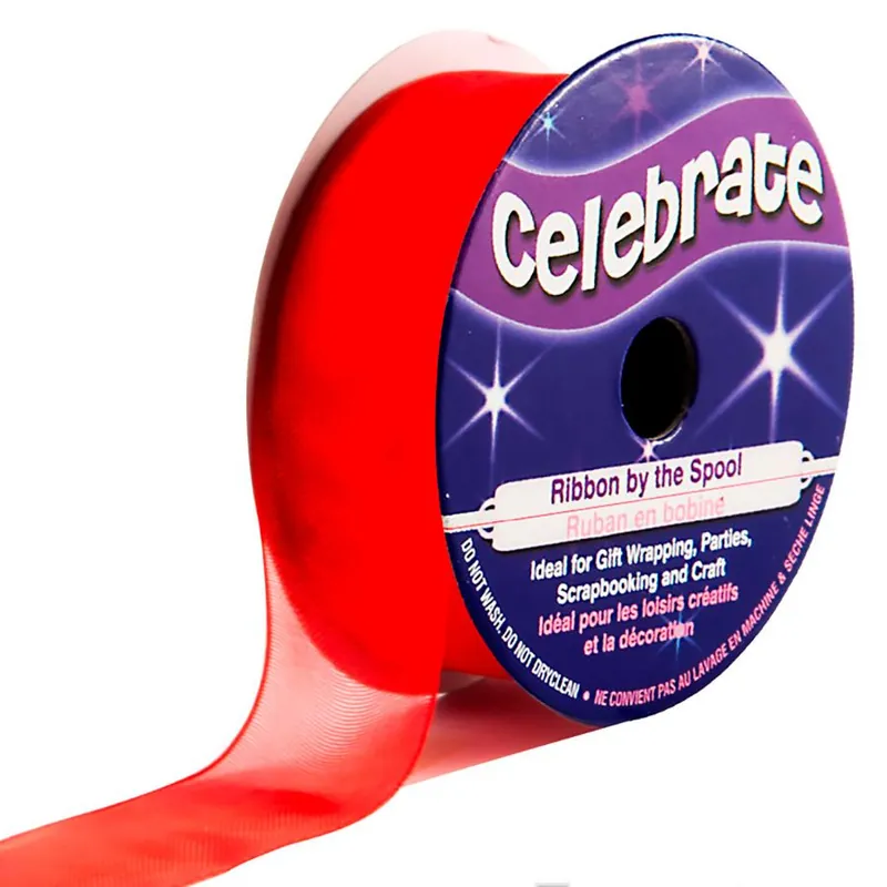Organza su un rotolo Celebrate Organza rossa - 20 mm x 5 m | Acquista subito