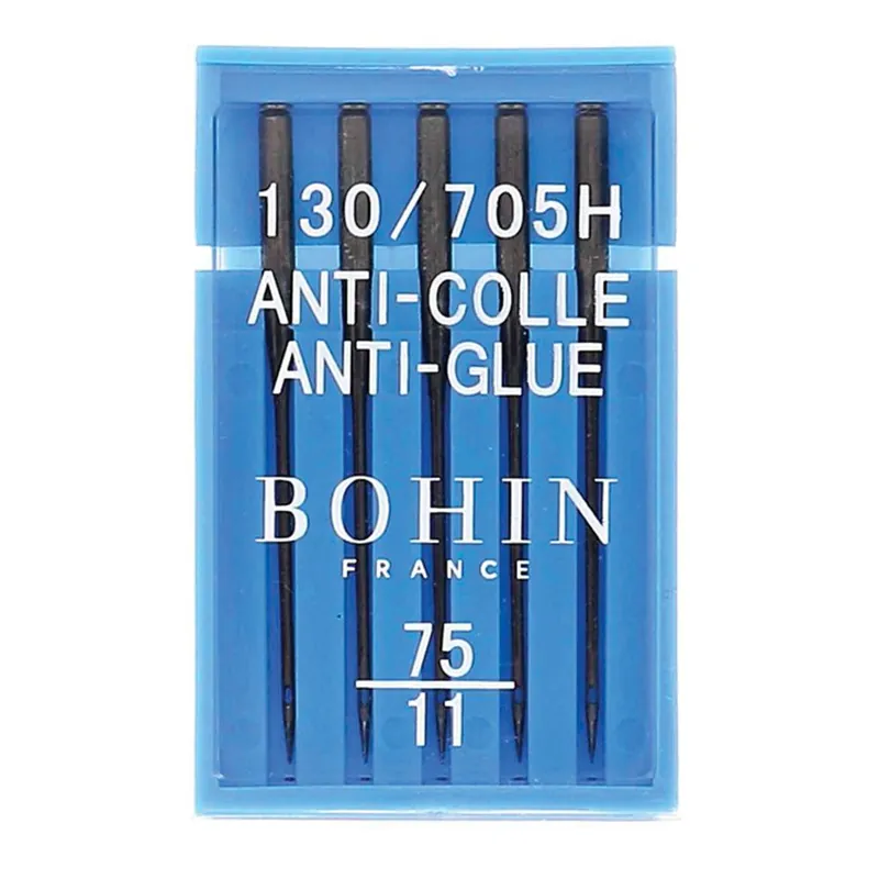 Ora disponibile | Aghi per macchine da cucire Bohin 5 aghi per macchine anti colla - 75 mm