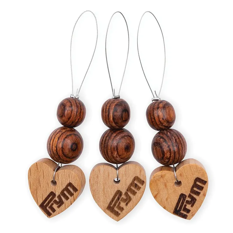 Accessorio maglia Prym 3 anelli marcatori a rete in legno | Direttamente dal produttore