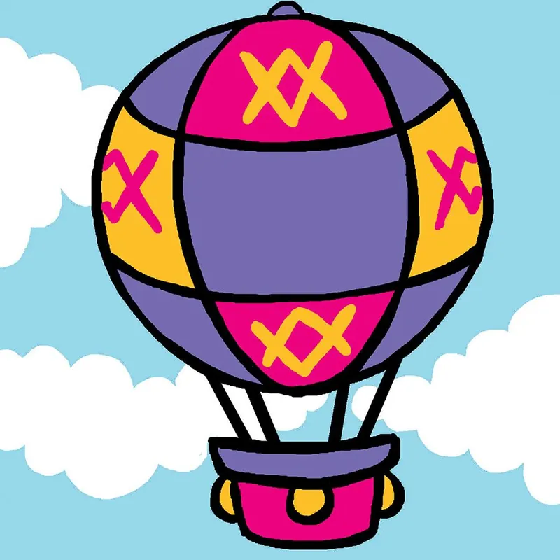 Kit di tela per bambini Luc Créations Mongolfiera | Qualità eccellente