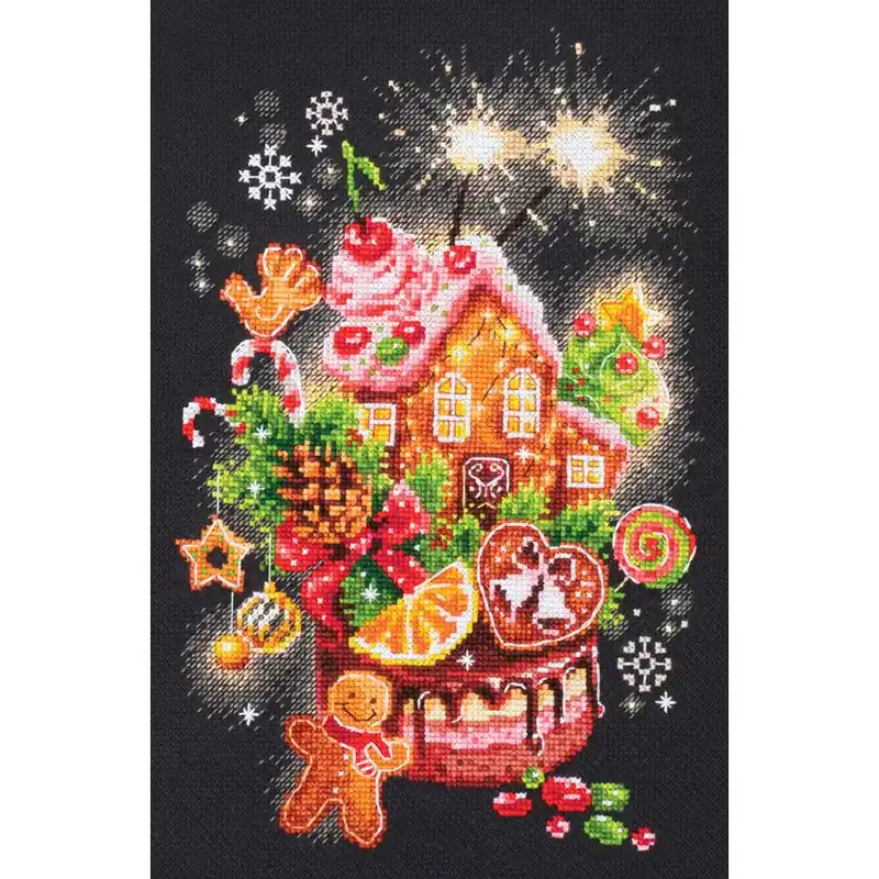 kit ricamo a punto croce Magic Needle Dolci di Natale | Occasione