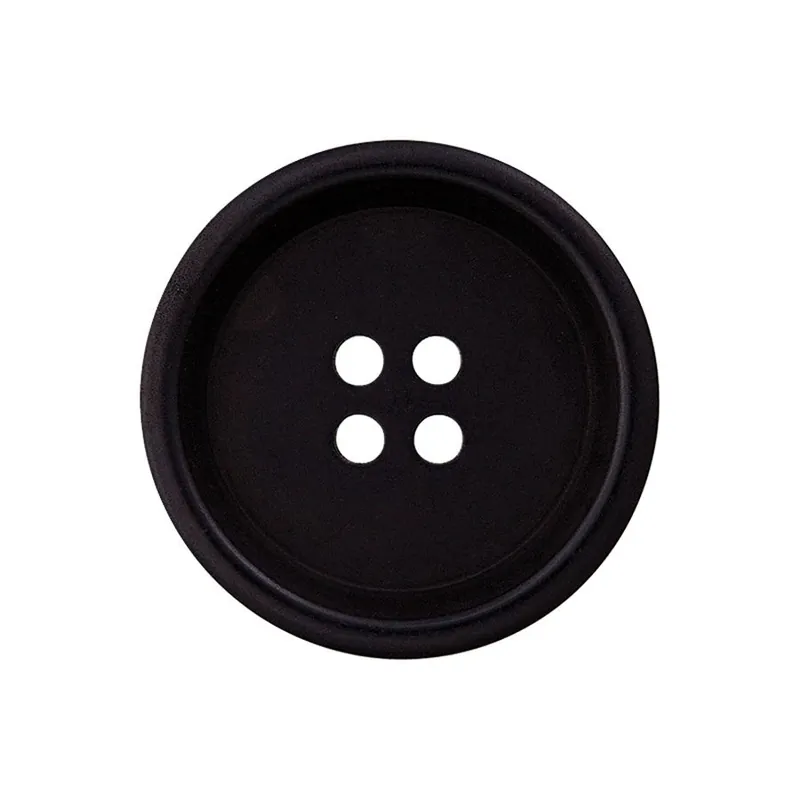 Preferito dai clienti - Bottoni a 4 fori Union Knopf by Prym Set di 4 bottoni corozo - 15 mm nero
