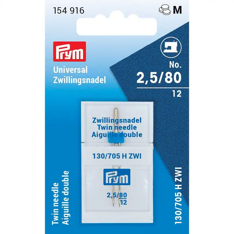 Consigliato - Aghi per macchine da cucire Prym Ago doppio 2.5/80