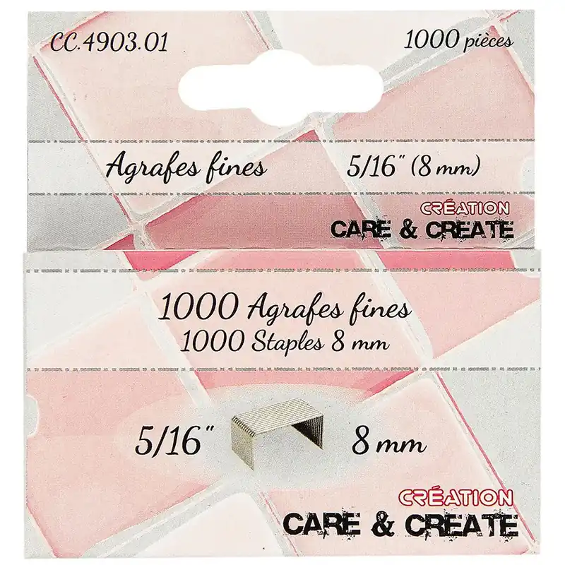 Accessorio creativo Care and Create 1000 graffe fini 8 mm - Acquista subito
