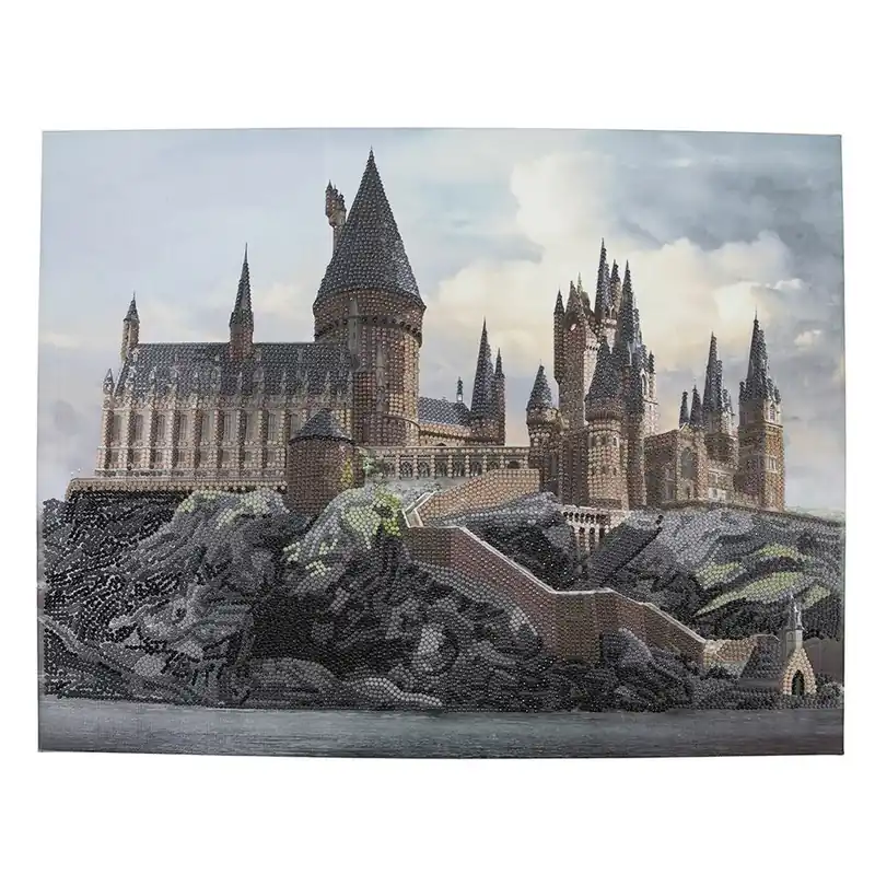 Kit ricamo diamante su telaio Crystal Art D.I.Y Castello di Hogwarts - Ultime disponibilità