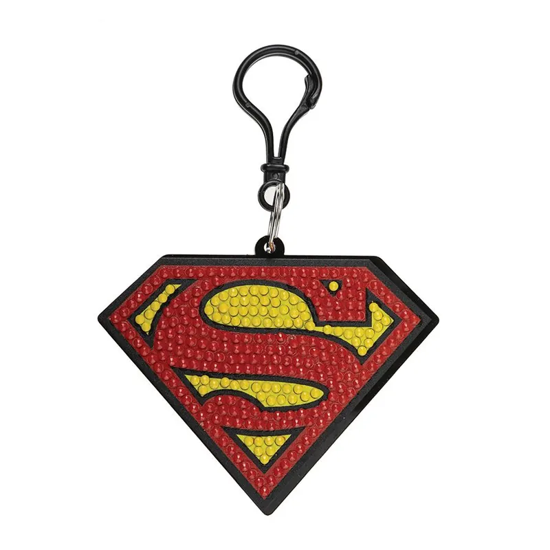 Ultima novità - Portachiavi ricamo diamante Crystal Art D.I.Y Superman