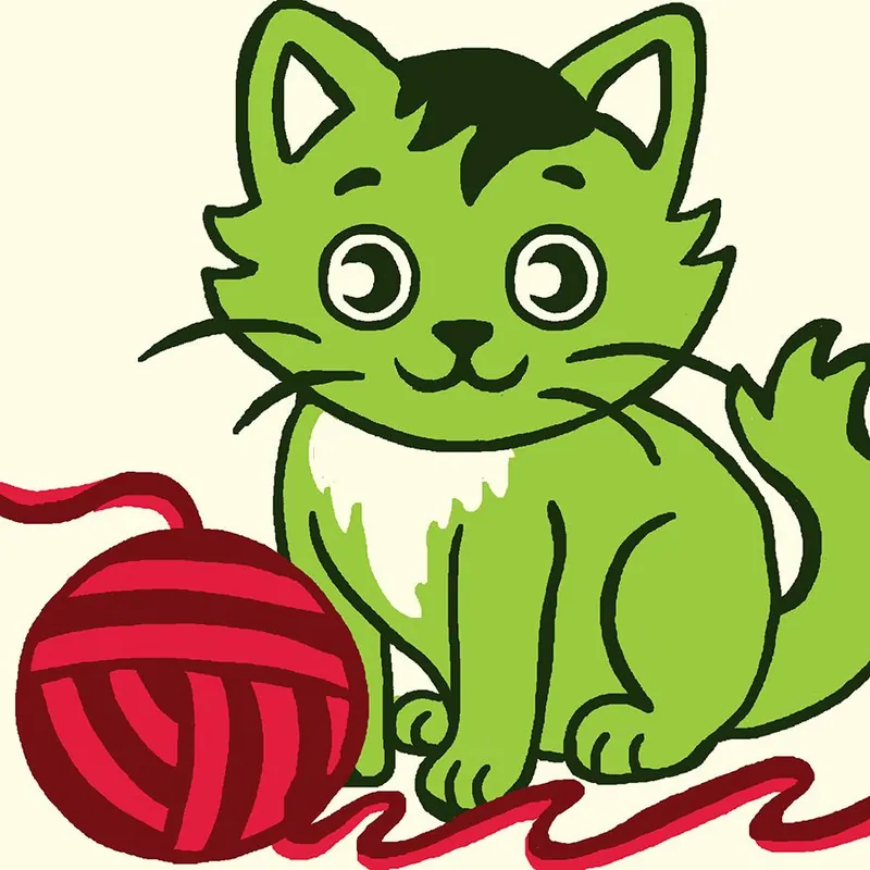 Kit di tela per bambini Luc Créations Il gatto e la sua palla | Disponibile ora