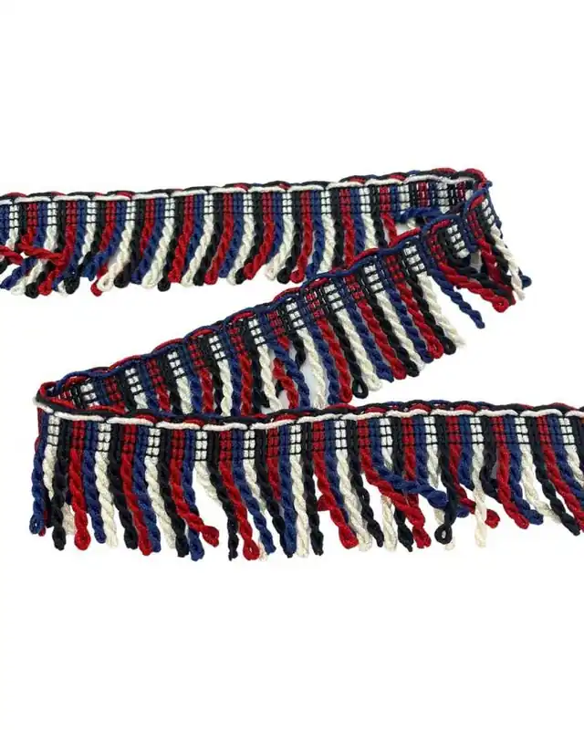 50 Cm Passamaneria Frangia Piccola 4 Colori Cordoncino Lucido 2 Capi Alta 3 Cm | Sconti