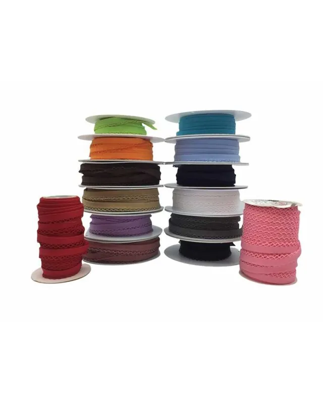 Sconti | Passamaneria Profilo Apribile Slalom Tessuto Cotone Liscio Merletto Crochet Alta 15 Mm