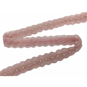 50 Cm Passamaneria Macramè Fiore Organza Perla Copri Punto Alto 15 Mm | Prezzo speciale
