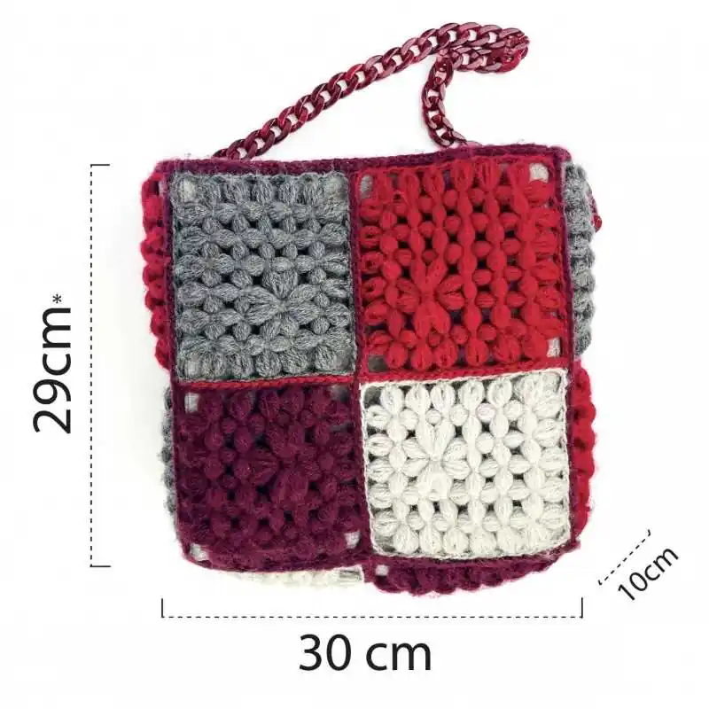 Pochi pezzi rimasti - Kit Borsa Granny Piastrella Grande