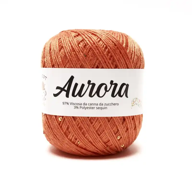 Filato Aurora by Tricot Cafè – Viscosa Naturale con Paillettes per Maglia Estiva | Prezzo ridotto