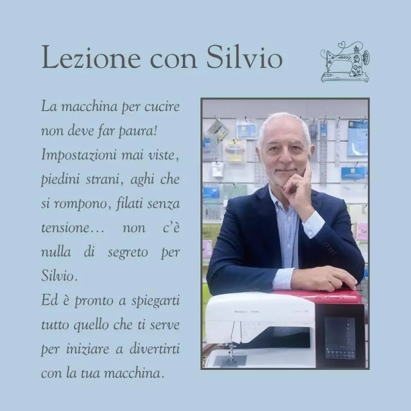 Alta qualità - Lezione Individuale con Silvio - Tutto sulle Macchine per Cucire