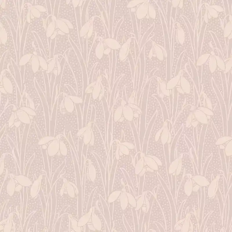 Snowdrop Spot Blush Pink, Tessuto Rosa Blush con Bucaneve tono su tono - Liberty Fabrics | Promozione