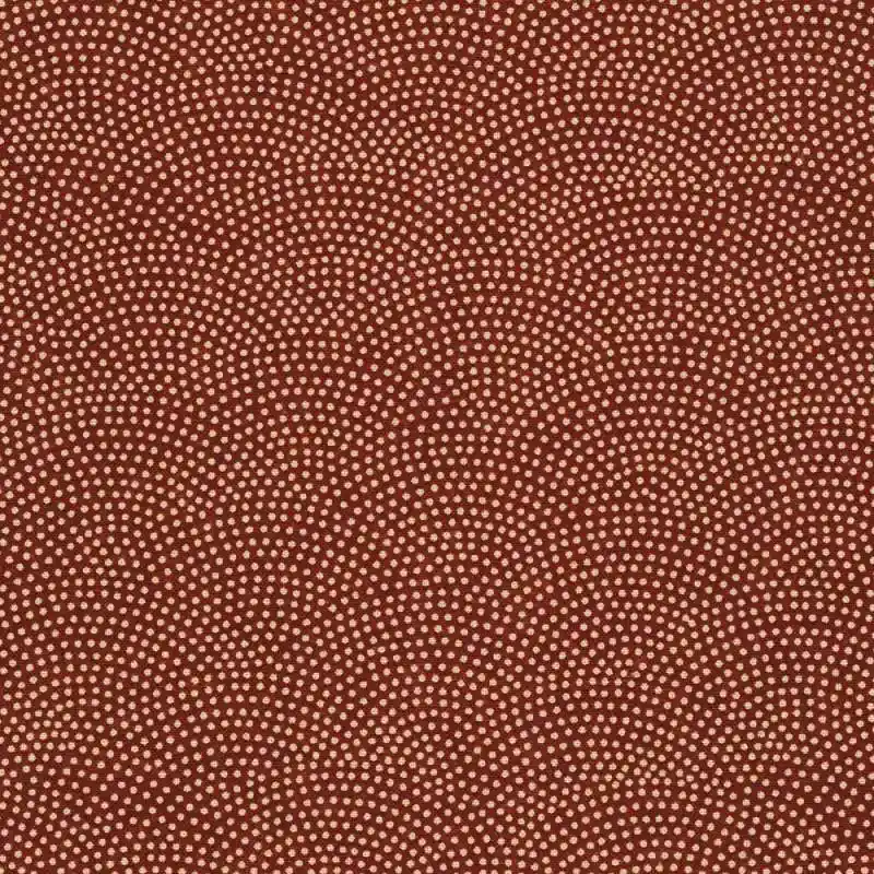 Sevenberry Kasuri Red, Tessuto Rosso con pois a onda - Robert Kaufman - Quasi esaurito
