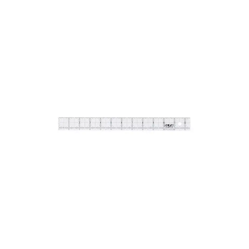 Righello Patchwork 1 x 12 pollici - OLFA Antiscivolo e Frosted - Molto richiesto