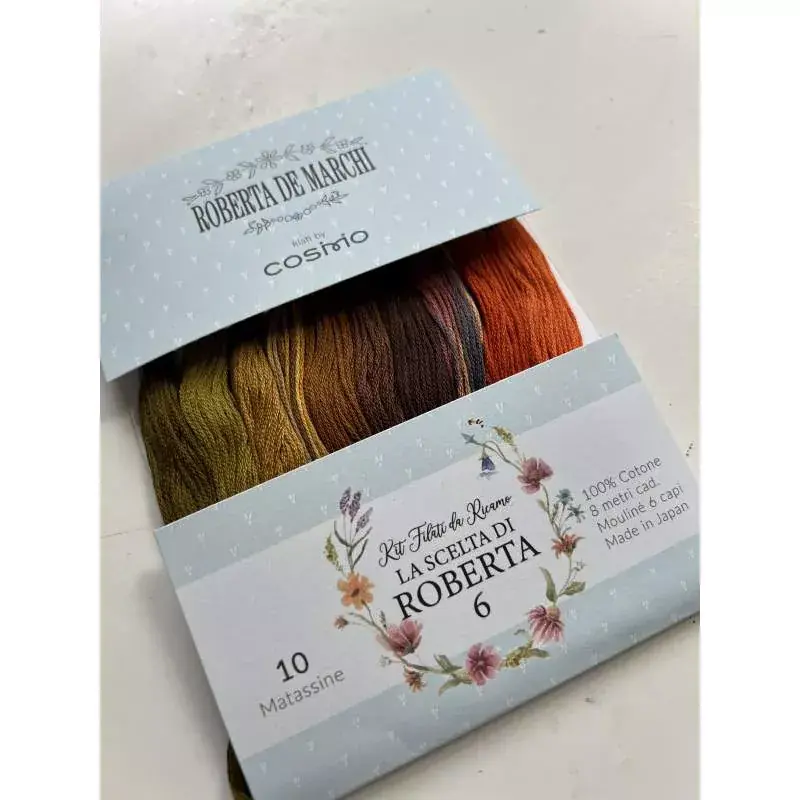 Ora disponibile - La scelta di Roberta 6 - Kit 10 filati Mouliné Cosmo