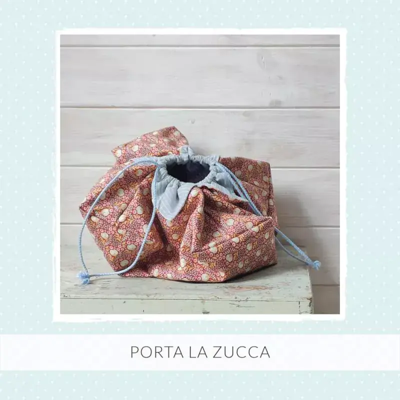 Prezzo basso | Sacca Porta la Zucca con Coulisse - Cartamodello PDF