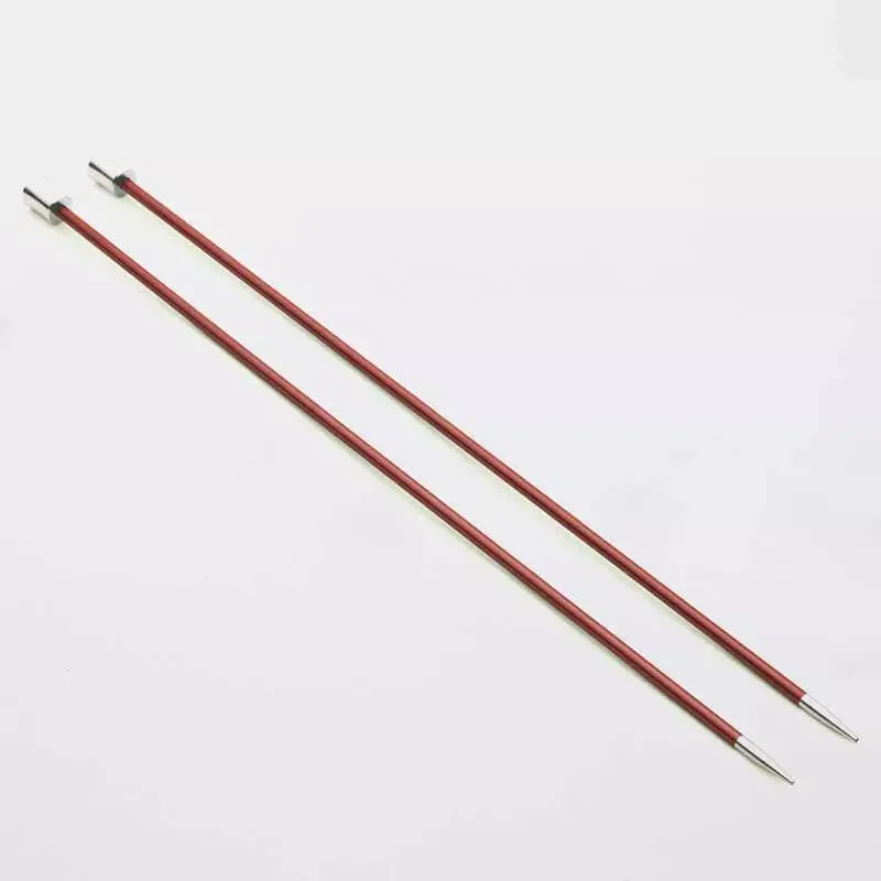 Più venduto - KnitPro Zing, Ferri per la Maglia da 35 cm in Alluminio - n. 5,5 Sienna