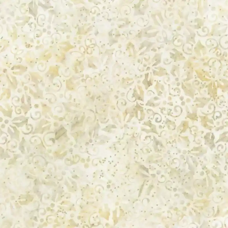 Artisan Batiks Joyful Holidays Parchment, Tessuto Beige Pergamena con Agrifogli - Robert Kaufman | Novità nello shop