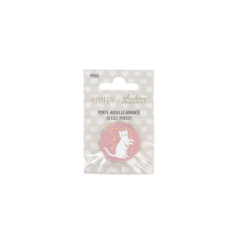 Bestseller - Bohin- Porta Ago Spilla Magnetica - Needle minder - Gatto con nastro