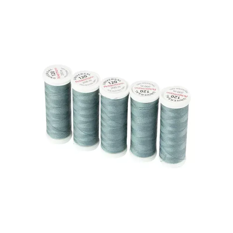 Set di 5 filati per cucire da 200m, Ardesia 7811 - Ackermann Universal 120 - Prezzo d'offerta