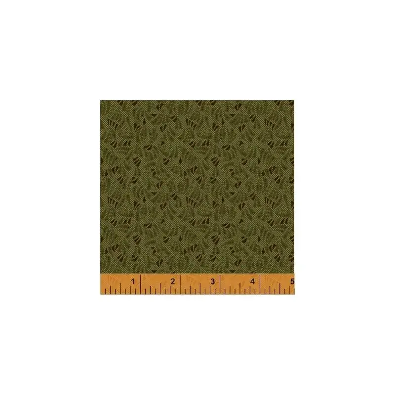 Solo questa settimana | Windham Fabrics, Kindred Spirits collection - Tessuto Verde con disegni geometrici piccoli