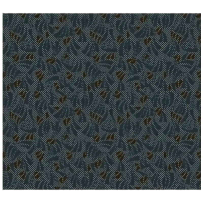 Windham Fabrics, Kindred Spirits Collection, di Jill Shaulis- Tessuto Azzurro Denim con piccoli disegni azzurri e marrone | Offerta del giorno
