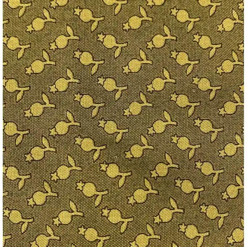 Andover Fabrics, Tulips Patt, collezione Secret Stash di Edyta Sitar - Tessuto Verde con piccoli tulipani | Solo oggi