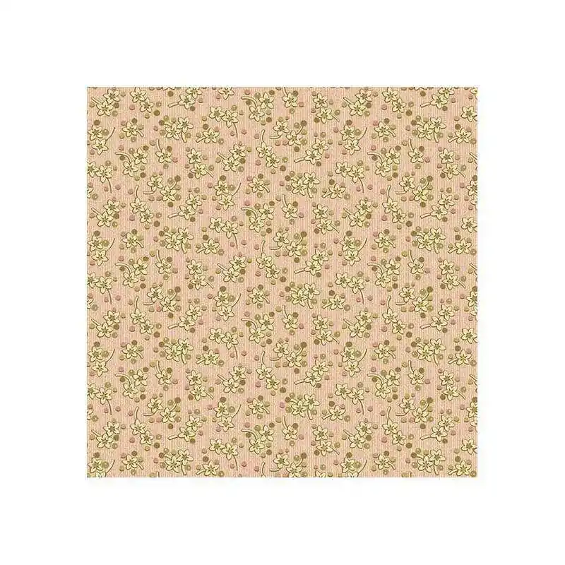 Bed of Roses Sweet Mint Pink, Tessuto rosa su letto di fiori - Edyta Sitar | Ultimi giorni
