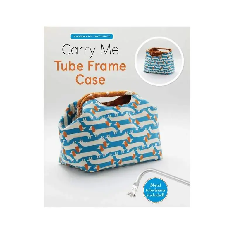Consegna veloce - Cartamodello Borsina Porta Tutto con Chiusura-Telaio tubolare a scatto da 20 cm - Carry Me Tube Frame Case