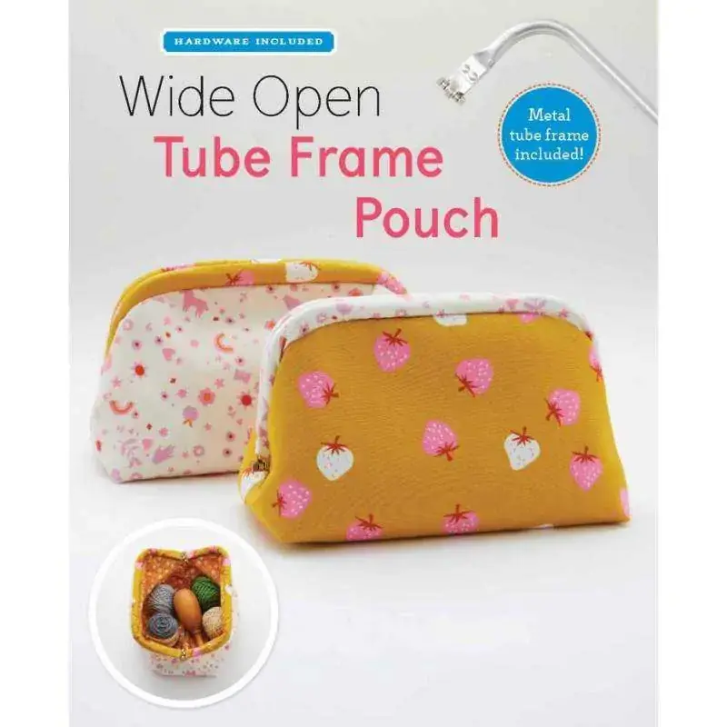 Offerta speciale | Cartamodello Pochette con Chiusura-Telaio tubolare a scatto da 20 cm - Wide Open Tube Frame Pouch