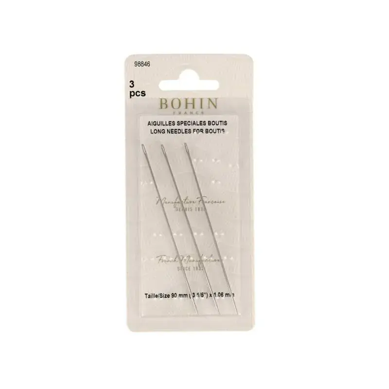 Ultimi pezzi - Aghi per Trapunto Boutis - 3 Aghi da 90 mm x 1,06mm
