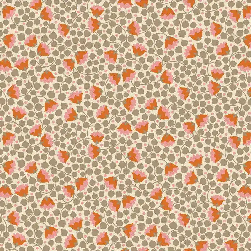 Direttamente dal produttore | Tilda Wallflower Bellflower Sand, Tessuto Beige Sabbia Campanule