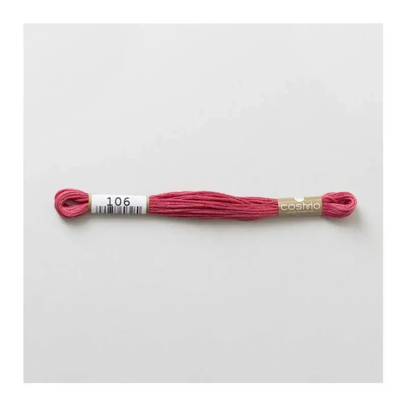 106 COSMO - Filo da ricamo giapponese COSMO - Mouliné Size 25 in cotone a 6 capi - Super offerta