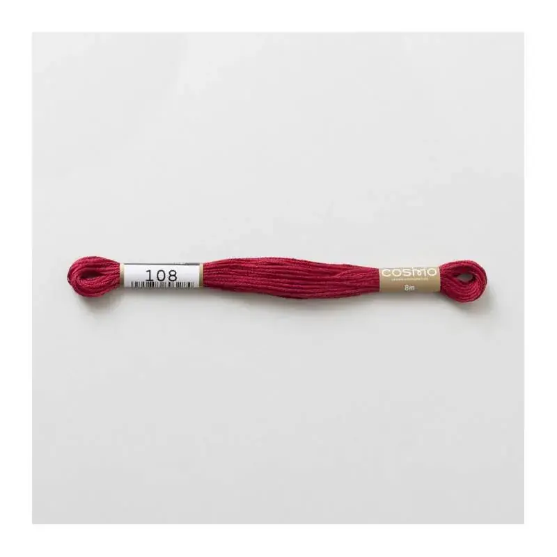 Scelto dai clienti - 108 COSMO - Filo da ricamo giapponese COSMO - Mouliné Size 25 in cotone a 6 capi
