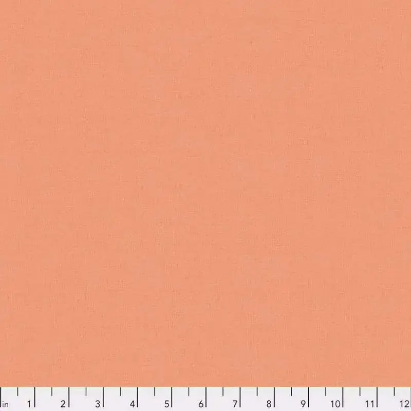 Tessuto Chambray Rosa Salmone, Kaffe Fassett Shot Cotton - Offerta