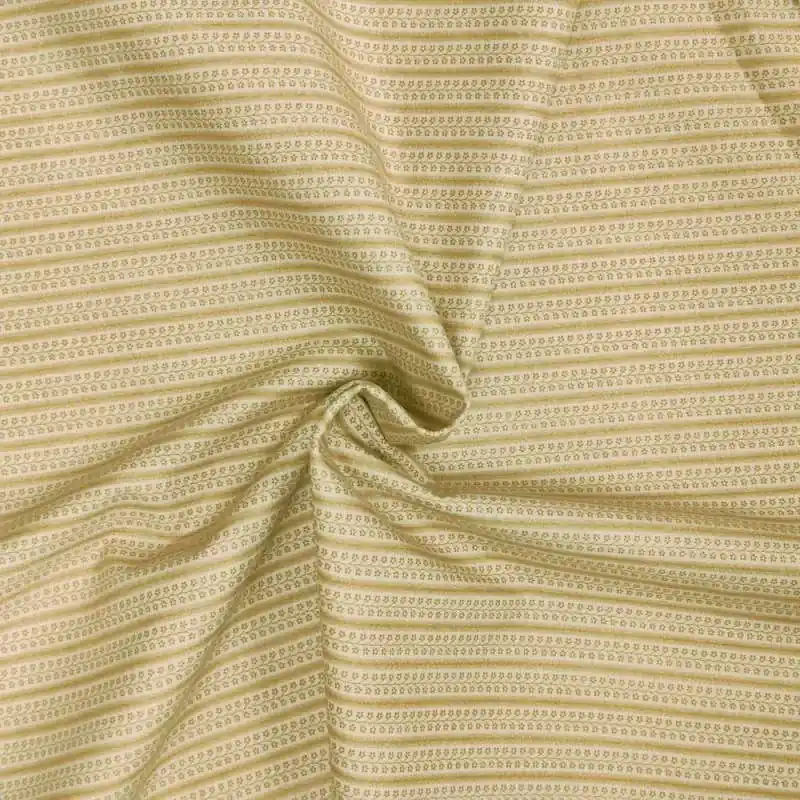 Di tendenza - Tessuto beige con righe di fiorellini - Valley Forge 1860-1880