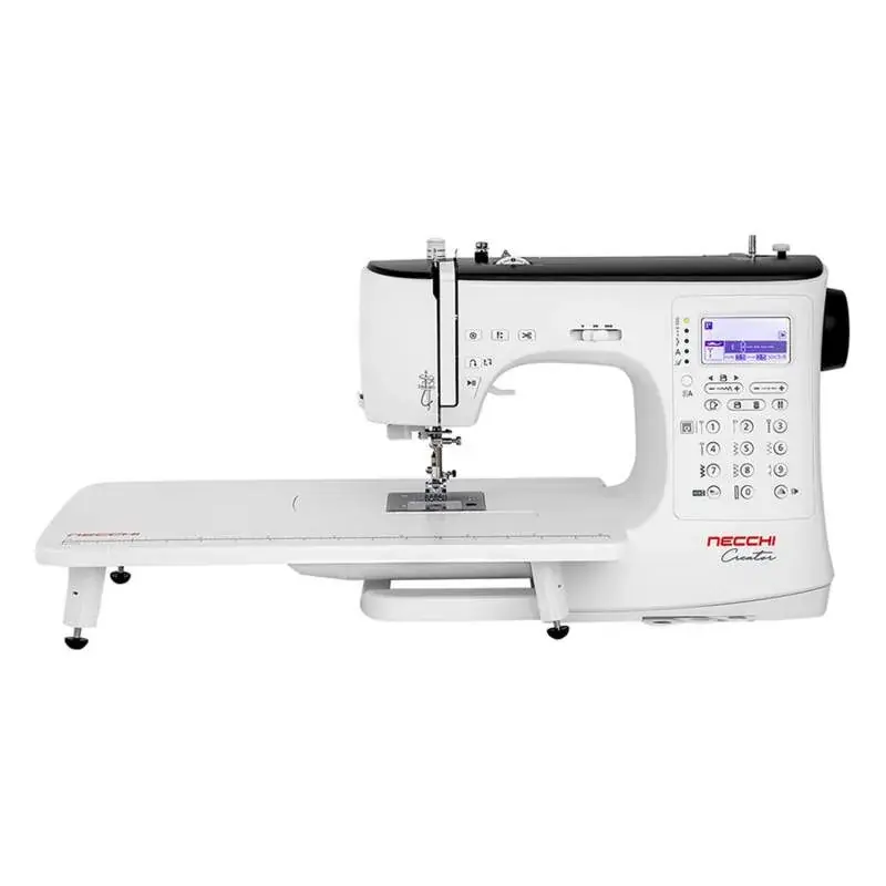 Ultima novità - Necchi Creator C360 - Macchina elettronica per Quilting con tavolo da lavoro Allunga Base