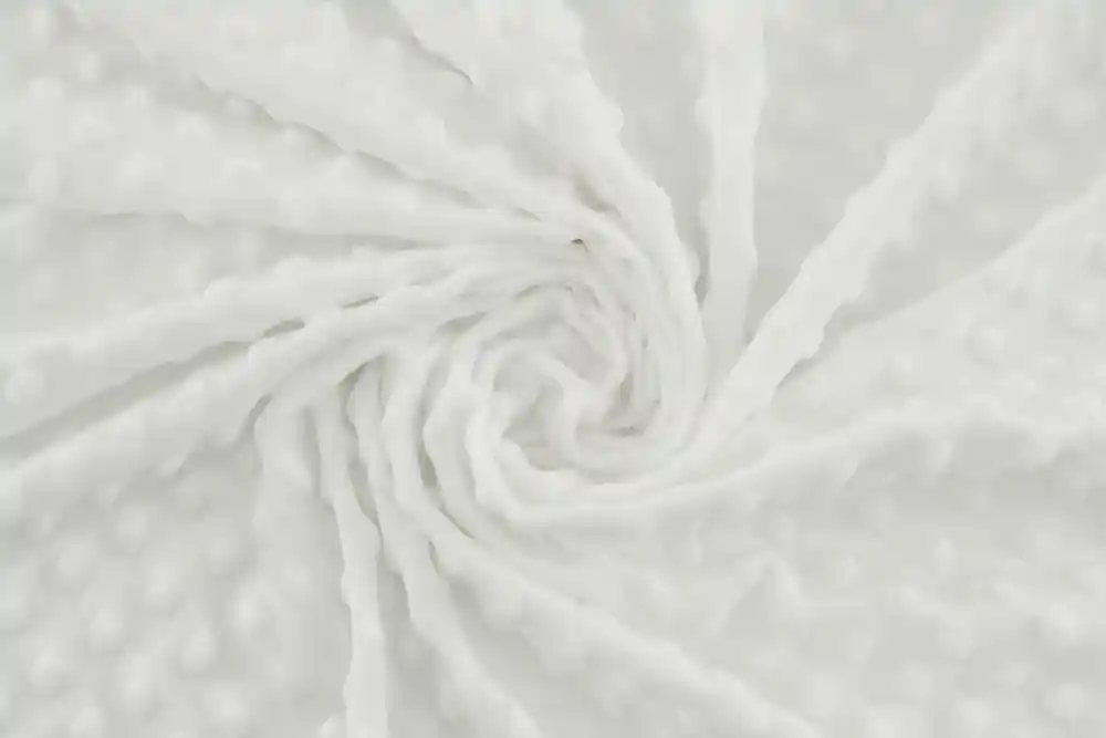 Minky pile pois bianco ottico | Pagamenti sicuri