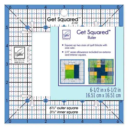 Prezzo ridotto - Get squared ruler 6,5″x 6,5″ tailor jt-707