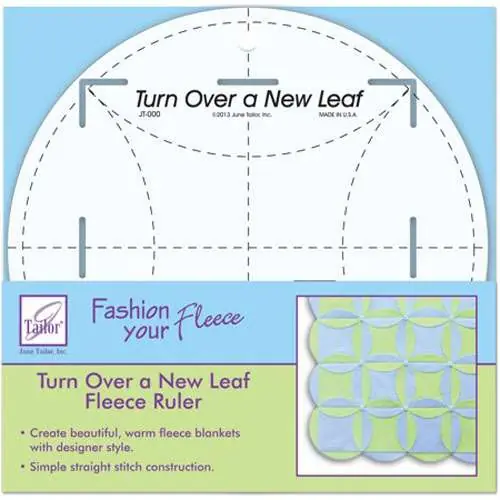 Turn over a new leaf, fleece ruler, june tailor | Non perdertelo