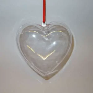Prodotto di punta - Cuore apribile, plastica, cm 10