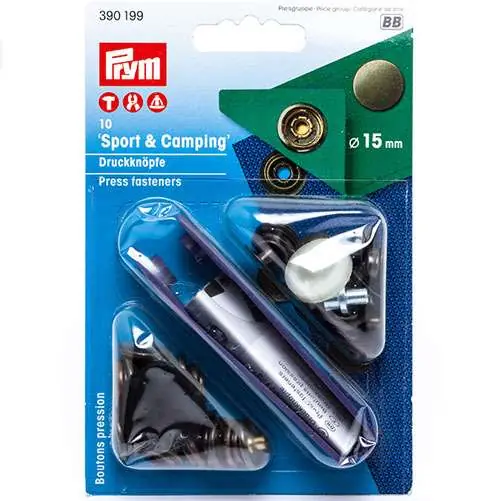 Bottoni a pressione, prym 390200/199, diametro mm 15 - Acquista dal produttore