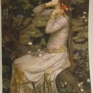 Qualità garantita | Jolly/pannello per ricamo silk (a3) la ragazza dal fiore rosso