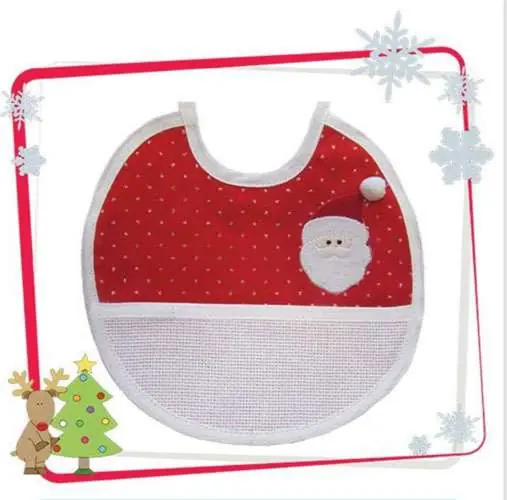 Scorte limitate - Bavagliolo babbo natale cm 20×19
