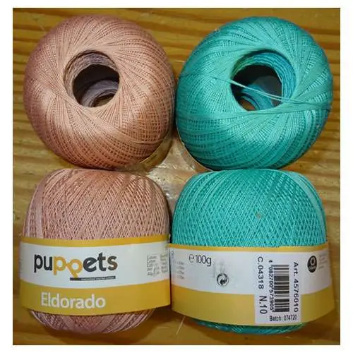Jolly/4 gomitoli di cotone anchor puppet 10, gomitoli gr 100 - Grande sconto