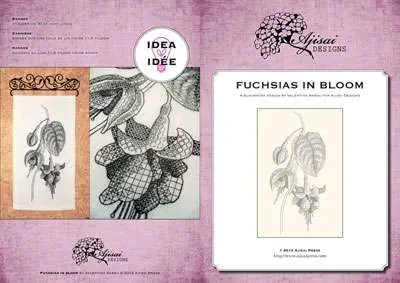 Schema blackwork fuchsias in bloom aijsai designs | Grande successo
