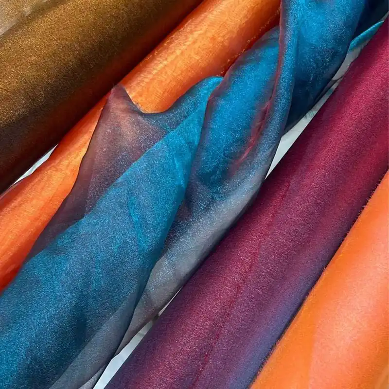 Tessuto Organza Iridescente Doppio Colore 50 Cm | Sconto extra